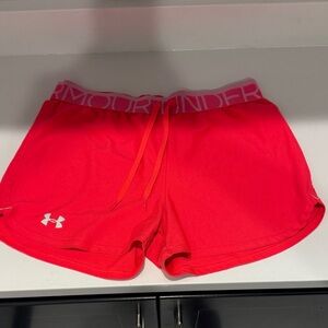 Under Armour Women's Vibrant Coral Athletic Shorts. Size S